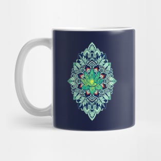 Vintage Mandala Lotus Flower Mug